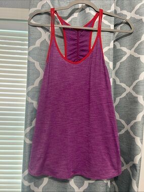 lululemon athletica Purple Tank with Red Trim